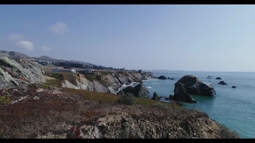 Viaduto panorâmico da costa da Califórnia