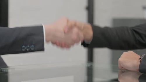 Close up of Business People Shaking Hand