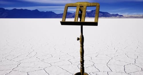 Rotating Decorative Music Stand Animation