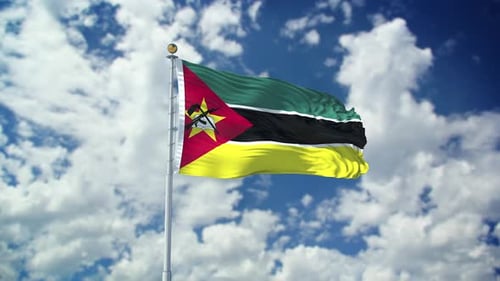 Mozambique Realistic Waving 4k