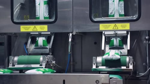 Moderne Fabrik zur Herstellung von Milchprodukten Automatisierte Produktionslinie Automatischer Milchabfüllförderer