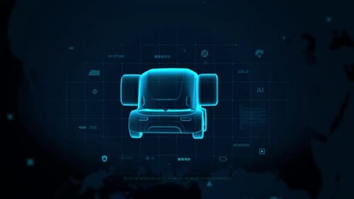 Futuristic Ai Powered Autonomous Vehicle Simulation