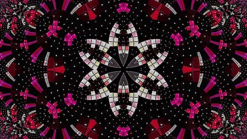 Vibrant Geometric Kaleidoscope Pattern Background