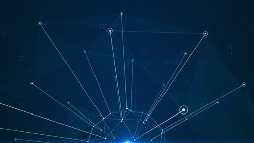 Plexus Sphere Futuristic Technology with Connected Nodes Background