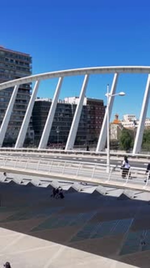 Pont d'exposition à Valence, Communauté de Valence, Espagne.