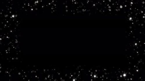 Sparkling Glitter Particle Frame Overlay