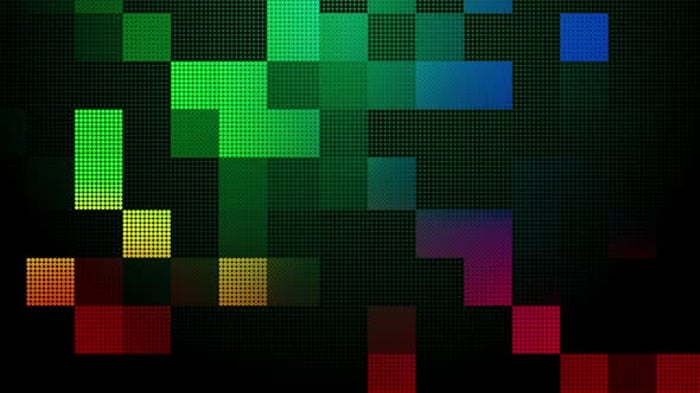 Dynamic Colorful Pixel Grid Animation Background Loop, Backgrounds ...