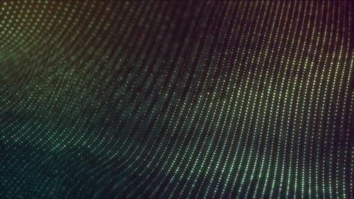 Abstract Wavy Digital Particle Field Background Loop