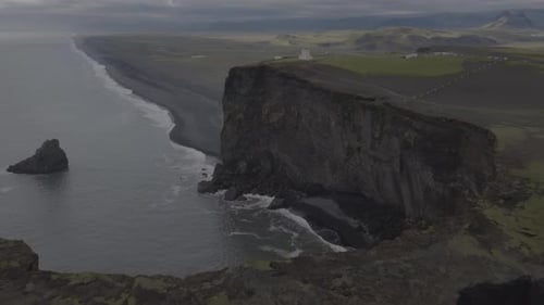 Majestic Cliffs and Black Sand Beach in Iceland