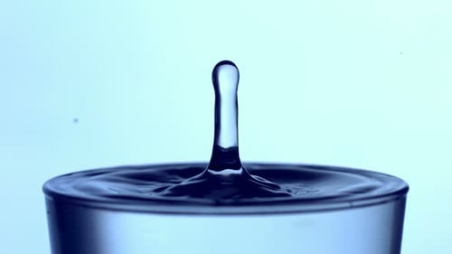 Goutte d'eau éclaboussant la tasse,