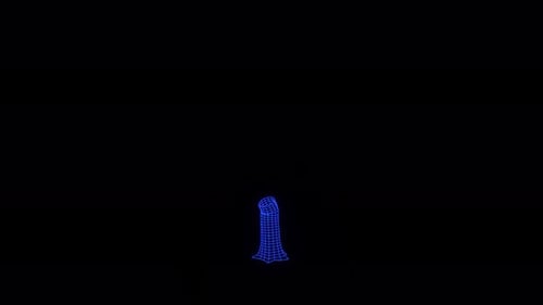 Animación 3D holográfica sobre el crecimiento de un roble