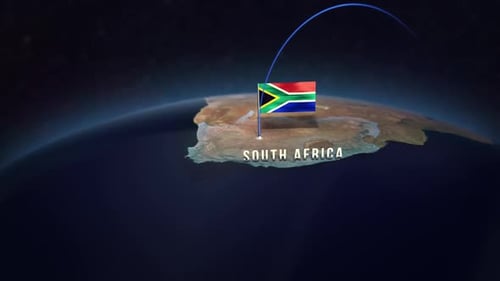 Realistic 3D Animation of South Africa: Interactive Globe Visualization