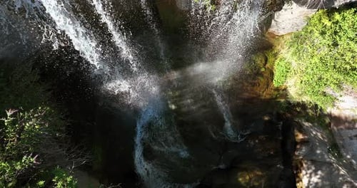 Aerial View Of Waterfall Landscape Scenery Nature Environment Outdoors