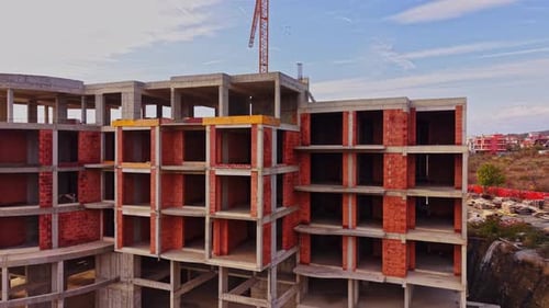 New construction site reveals urban development in Bulgaria