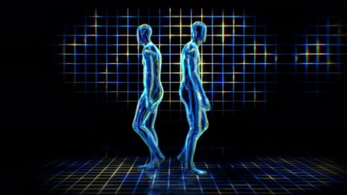 Light Grids Neon Twin Walkers