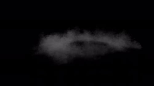 White Smoke Burst Expanding Element