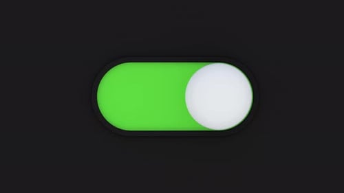 Settings switch visualization in device gui digital interaction animated loop