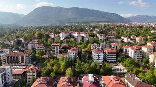 4K Drone Footage of Historical Safranbolu Houses in Turkey