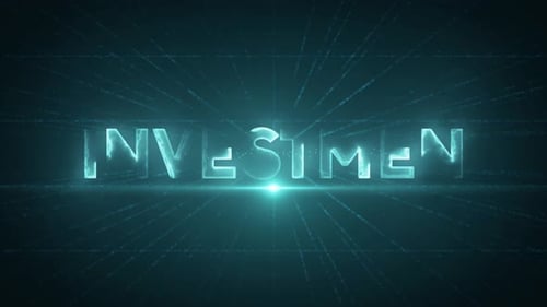 Investmen 4 K Digital Data Text