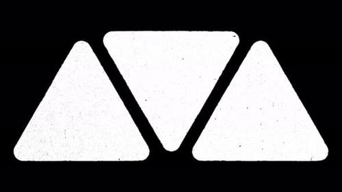 Collage Collection: Vintage screen effect in three round edged triangles in a loop