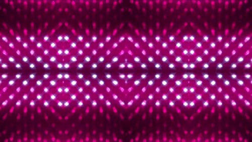 Dynamische rosafarbene und weiße Lichtshow-Pulse mit energetischem Rhythmus