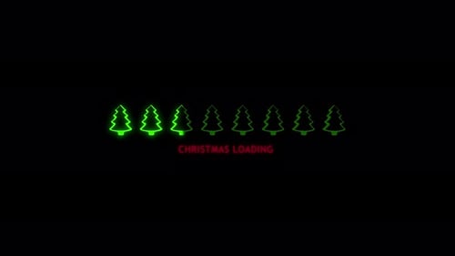 Progress bar showing loading Christmas