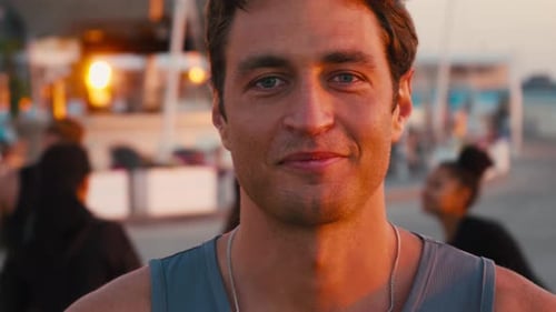 Close Up of Man Smiling in Golden Light