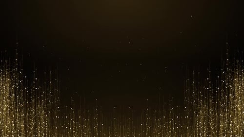 Elegant Golden Particle Stream Background Animation