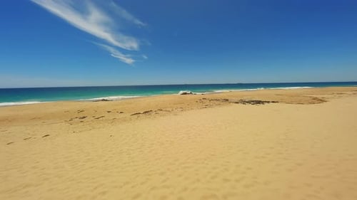 Empty Beach in Australia Flying on an FPV Drone