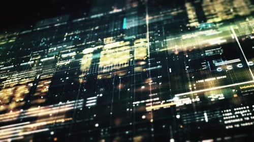 Futuristic Matrix Data Simulation HUD Background 12