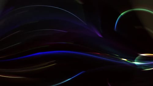 Dynamic Abstract Wavy Light Streaks Background