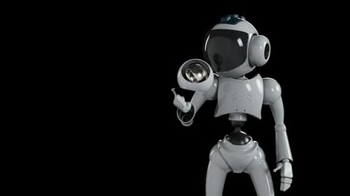 3D Animated Robot Pointing and Gesturing