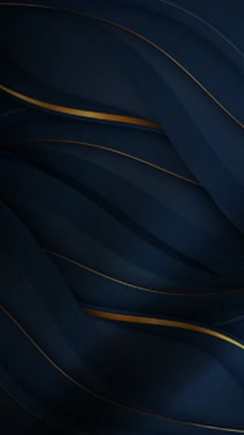 Luxuriöser Stoff in Blaugold, vertikaler Hintergrund, Wellen, einzigartiges Design, geschlungen, exklusiv