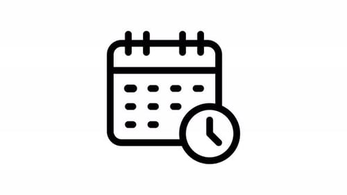 time line icon animation