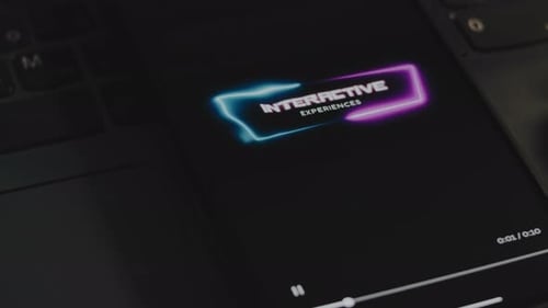 Tapping Laptop Touch Pad Displaying Interactive Message