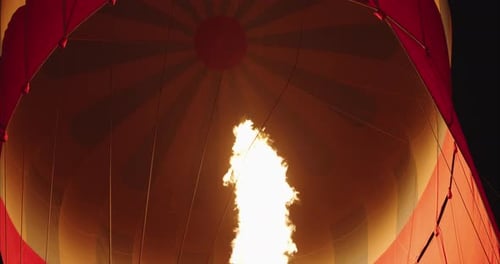 Hot air balloon interior, Cappadocia, Turkey