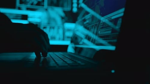 Close Up Hands of Developing Programming and Coding Technologies