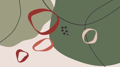 Minimal Abstract Animated Red Background