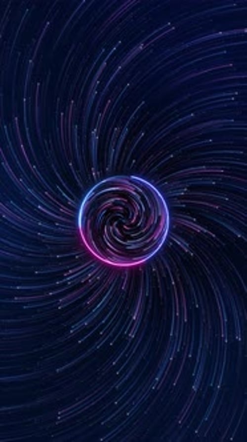 Light Spiral Tunnel Animation Background Spiral Luminous Streaks Hypnotic Depth Futuristic Visual