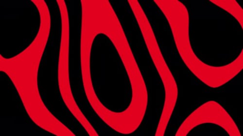 Red With Black Paints Vj Loop Background Animation