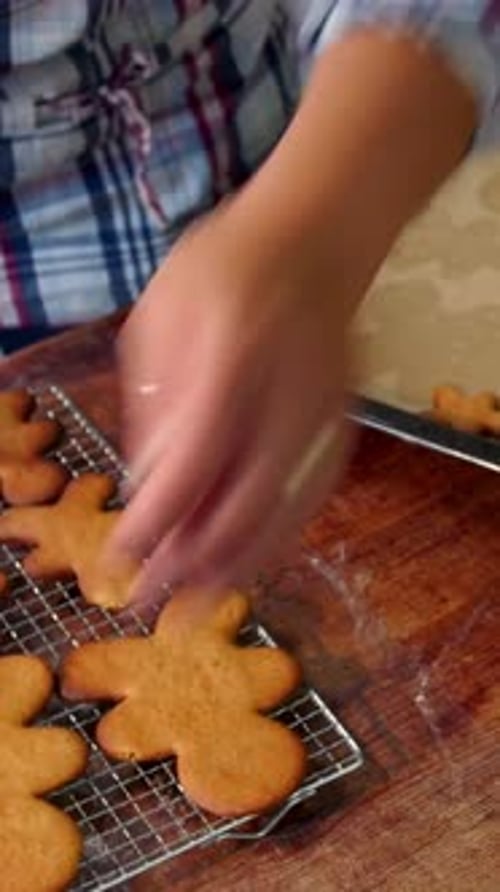 Vertical View Of Homemade Cookies