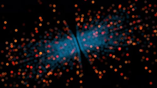 A Cascade of Blur Circles Creates a Dynamic yet Calming Visual Background