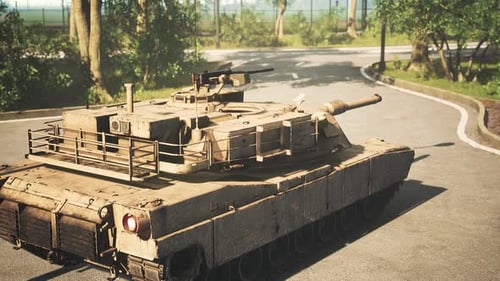 Armored Tank in Big City