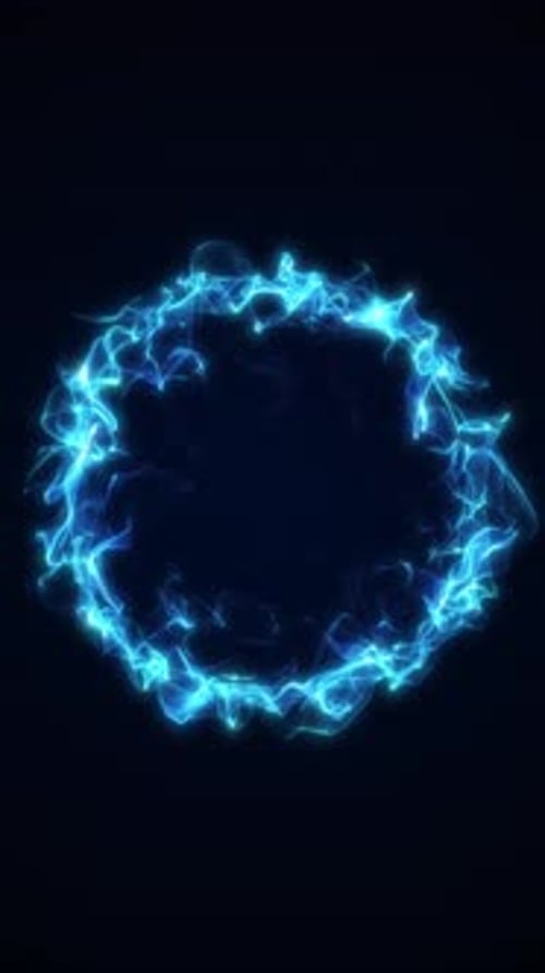 Blue energy vortex evolving in a seamless loop