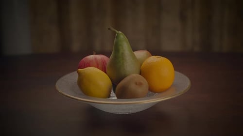 Bowl of Fresh Fruits Still Life