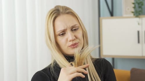 Neglected and damaged hair.