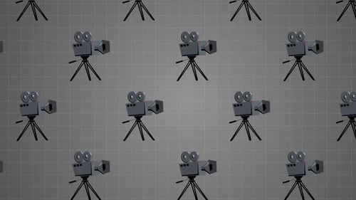 Movie Cinema Camera 3D Animation Background