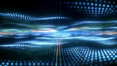 Glowing Particles Field