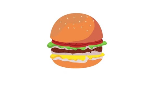 Fast Food Hamburger
