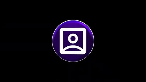 Modern 3D User Profile Icon Rotating Animation